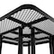 Flash Furniture Square Creekside Picnic Table, Black, Metal, 79.75 in L SLF-EMS-46-BK-GG - alternate 2